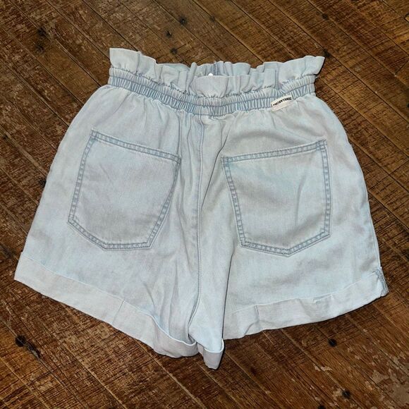Billabong beachy paperbag flowy M denim surf shorts - Picture 2 of 3